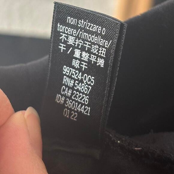 Victoria’s Secret Black Velour Jogger Pants L Rhinestone Zip Detail - Picture 8 of 8